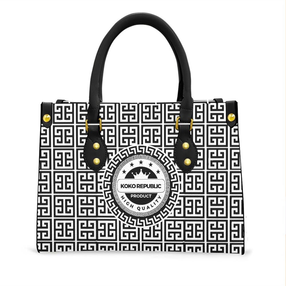 Women's Tote Bag With Black Handle